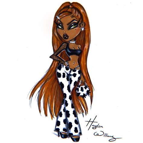 Black Bratz Doll Drawing