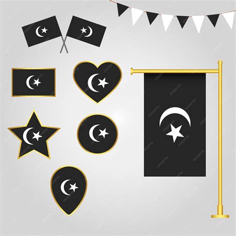 Premium Vector Vector Elements Collection Of Terengganu State Of