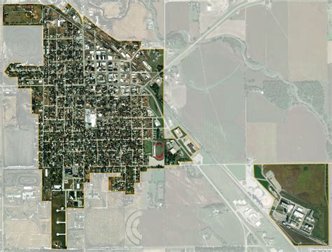 Map of Albion city, Nebraska - Thong Thai Real