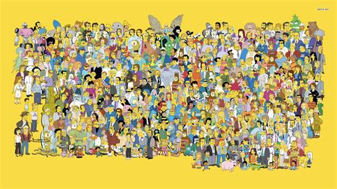 Fond Décran La Peinture Illustration Jaune Les Simpsons Homer