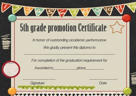 5th Grade Graduation Certificates