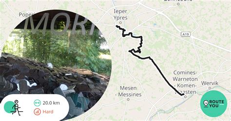 Treinstapper Komen Ieper Recreatieve Wandelroute RouteYou