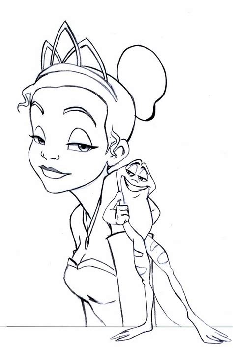 Free Printable Coloring Page Princess Tiana And The Frog Coloring Pages