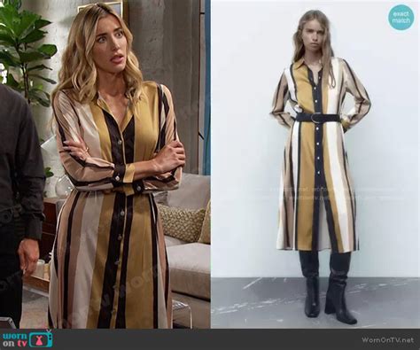 WornOnTV Sloans Striped Shirtdress On Days Of Our Lives Jessica