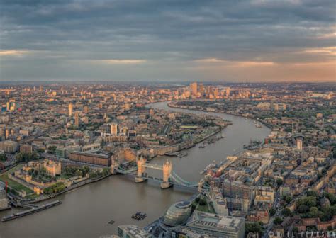 The Shard View Looking East, Sunset - photography for license or ...