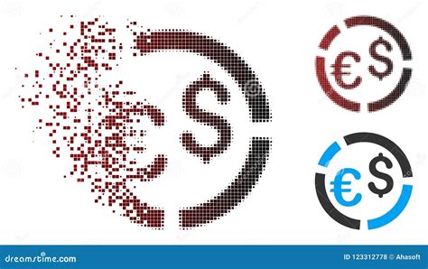 Icono De Semitono Disuelto Del Diagrama De La Moneda Del Pixel