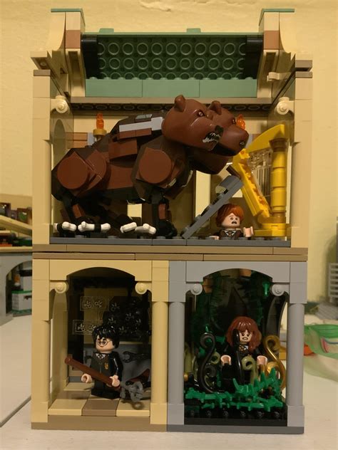 Made some modification to Hogwarts Fluffy Encounter : r/legoharrypotter