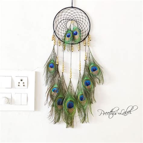 top amazing crafts with peacock feathers/ in 2024 | Handmade dreamcatcher, Feather crafts ...