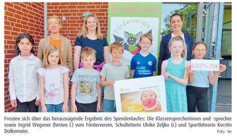 Borndalschule sammelt über 12 000 für Lichtblicke e V