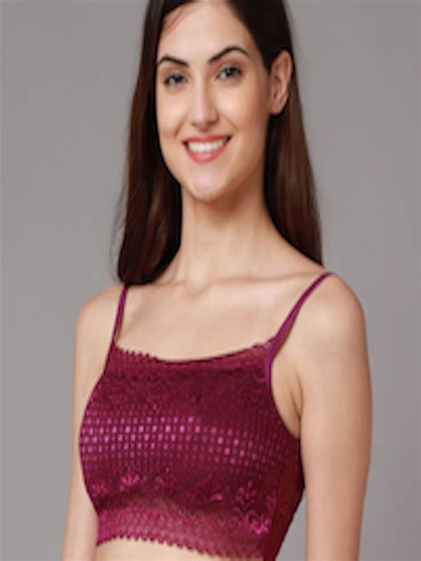 Buy Prettycat Women Burgundy Bra Bra For Women Myntra