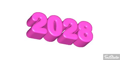 2028 Number Animated  Logo Designs