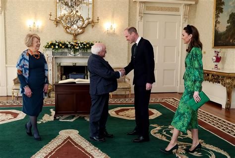 William And Kate Meet President Michael D Higgins And His Wife Sabina