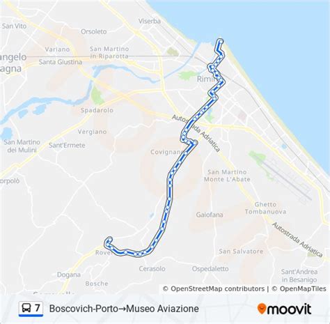 Linea Orari Fermate E Mappe Boscovich Portomuseo Aviazione