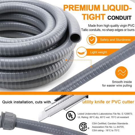 Buy Liquid Tight Conduit And Connector Kit Flexible Non Metallic Liquid