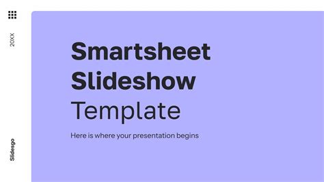 Smartsheet Slideshow Template Presentation