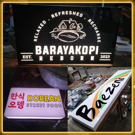 Jual Neon Box Kotak Custom Nyala Led Muka Kab Bantul Wonderful