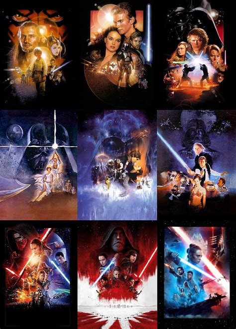 Star Wars Border Poster Art Collage Graphic Design Movie Cg Artwork