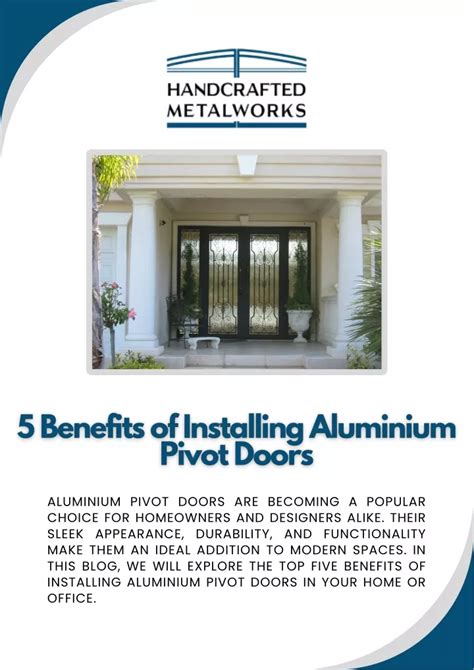 PPT 5 Benefits Of Installing Aluminium Pivot Doors PowerPoint