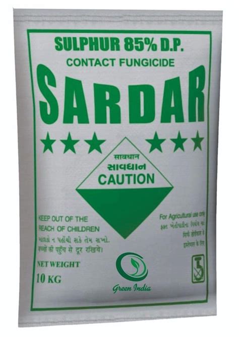 Form Powder Green India Kg Sardar Fungicide Sulphur Dp At Rs