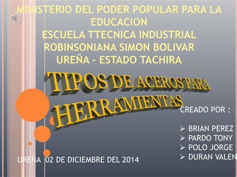 Pdf Tipos De Aceros Para Herramientas Dokumen Tips