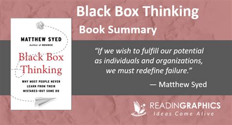 Book Summary - Black Box Thinking: The Surprising Truth about Success