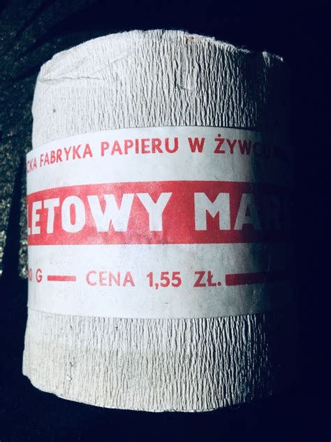 Papier toaletowy marszczony żywiec z PRL UNIKAT Łódź Kup teraz na