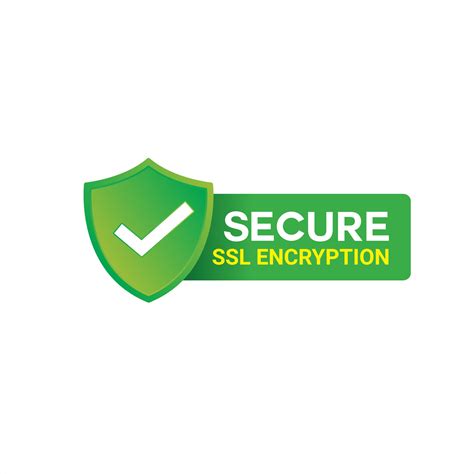 Secure Ssl Encryption Logo, Secure Connection Icon Vector Illustration ...