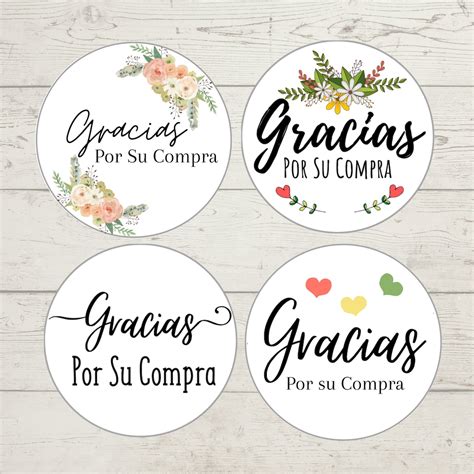 Gracias Por Su Compra Stickers Different Variations Available - Etsy