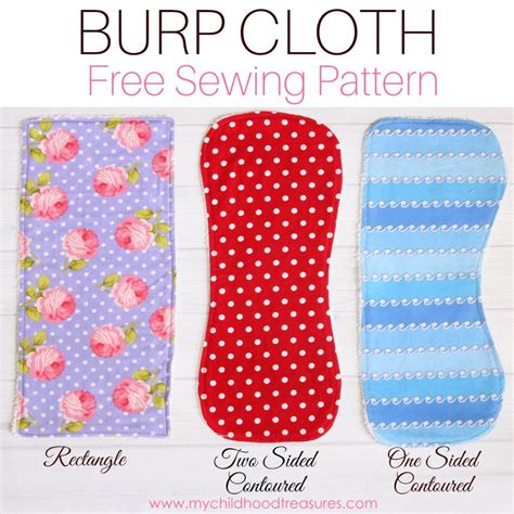 Burp Cloth Pattern Free Printable Pattern For Styles Burp Cloth