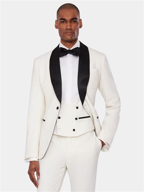 Enzo Custom S180 S Ivory Tuxedo Waistcoat