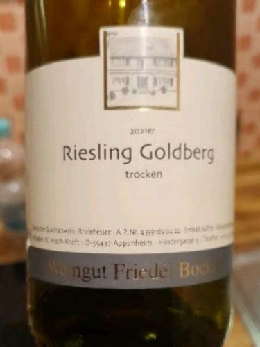 Friedel Bockius Riesling Goldberg Trocken Vivino Us