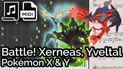 Pokémon X Y Battle Xerneas Yveltal Zygarde Synthesia Piano