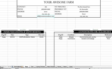 Cattle Record Keeping Spreadsheet — db-excel.com