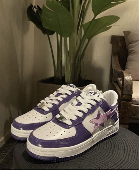 Bape Bapesta Purple Pink Swag Shoes Bape Shoes Trendy Shoes Sneakers