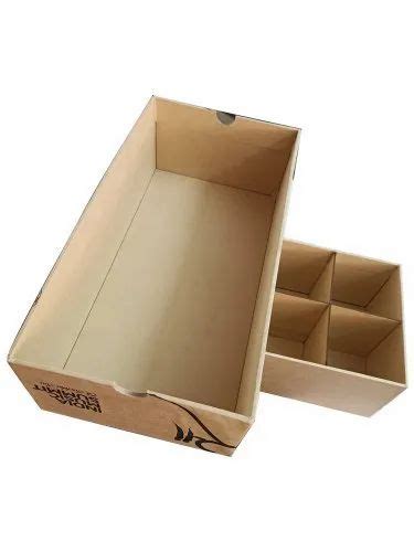 Brown Rectangular Cardboard Fmcg Paper Box Weight Holding Capacity Kg