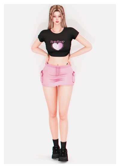 Plbsims Haerin T Shirt Skirt By Plbsims Haerin