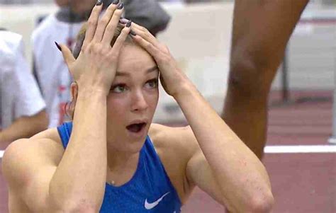 Video Abby Steiner Shatters American Indoor 200m Record With 2209