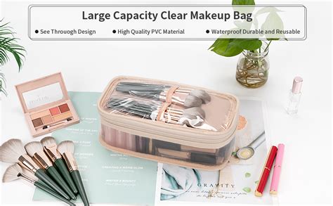 Amazon Ocheal Clear Makeup Bag Portable Makeup Storage Organizer