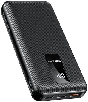 Veektomx Mah Portable Charger For W Usb C Fast Charging Power