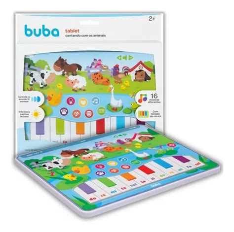 Tablet Infantil Cantando Os Animais Buba Musical Teclado Frete Gr Tis