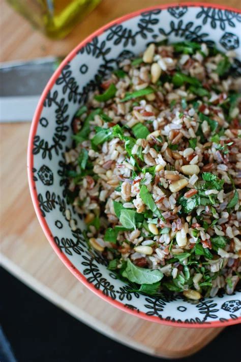 Herbed Wild Rice Salad with Toasted Pine Nuts | Wild rice recipes, Rice ...