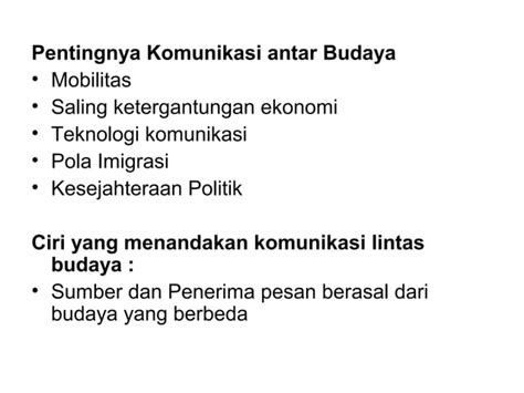 Komunikasi Lintas Budaya Ppt