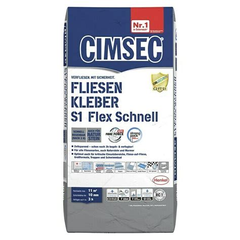 Cimsec Fliesenkleber S Flex Schnell Kg Bauhaus