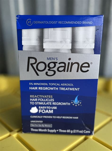 Mens Rogaine 5 Minoxidil Foam Hair Loss Regrowth Topical Treatment Ebay