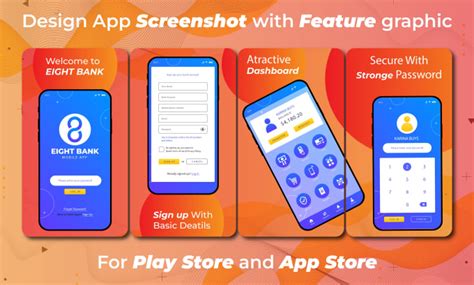 Design app screenshots for app store and play store by Kaifidud | Fiverr