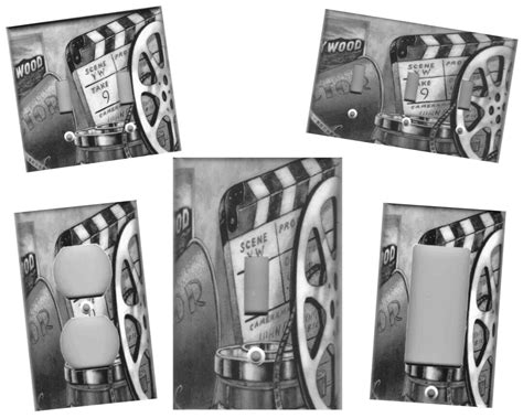 MOVIE FILM REEL Black and White Home Decor Light Switch Plates and Outlets Home Decor - Etsy