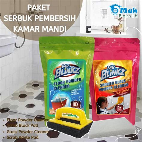 Jual PAKET Serbuk Pembersih Lantai Keramik Kamar Mandi Kaca Shower