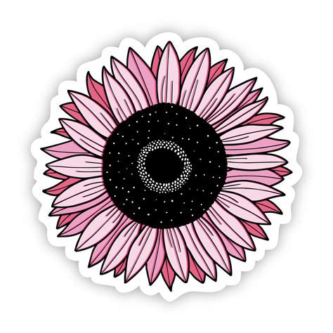 Sunflower Pink Aesthetic Sticker Big Moods