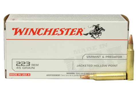 Winchester Usa2232 223 Remington 45 Gr Jhp 40box Sportsmans Outdoor