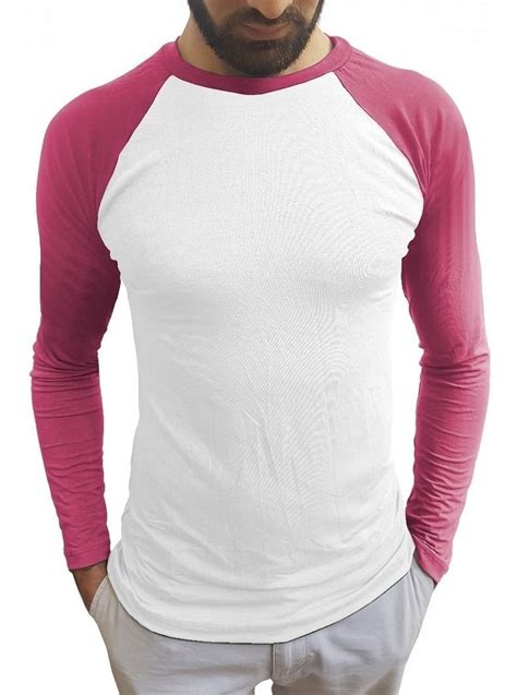 Camiseta Raglan Masculina Manga Longa Slim Fit Várias Cores Mercado Livre